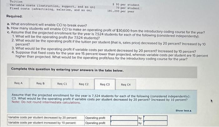 for creating demand for the more advanced (and more profitable) courses. The