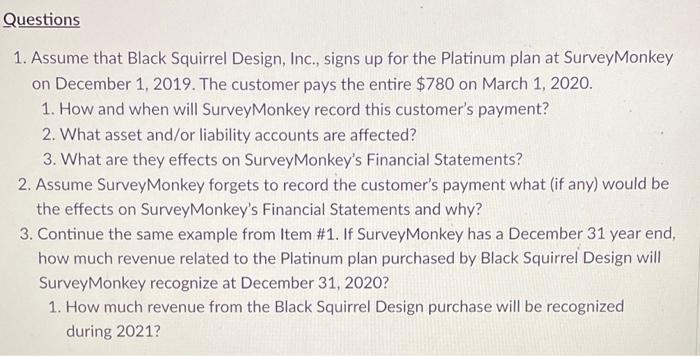from its Platinum annual subscription plans? SurveyMonkey is an online survey company