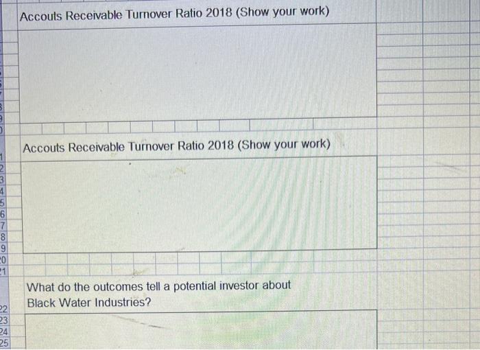 compute the accounts receivable turnover ratios for 2018 and 2019 (round answers