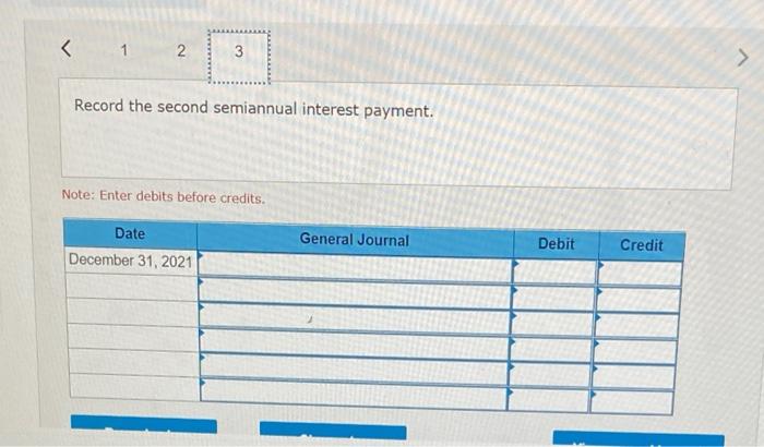 and December 31 each year. Assuming the market interest rate on the