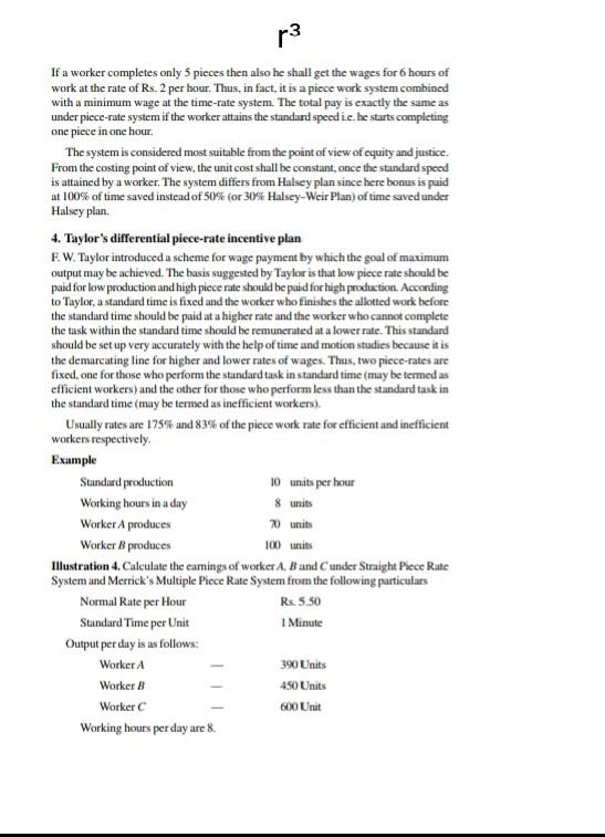 p3 If a worker completes only 5 pieces then also he