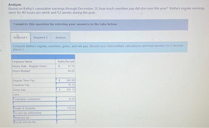 LO 10-2, 10-3, 10-4, 10-5, 10-7 Kathy Burnett works for Triumph Industries.
