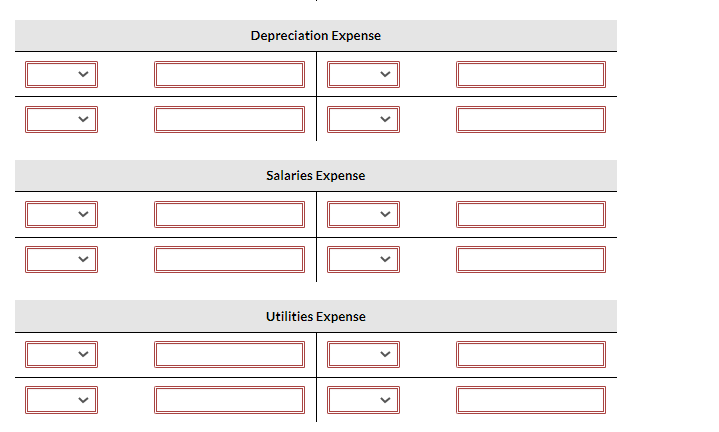 Income Summary S. Martin, Capital Service Revenue Depreciation Expense Salaries Expense Utilities
