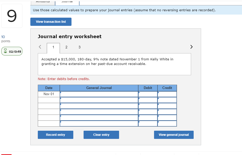 from Kelly White in granting a time extension on her past-due account