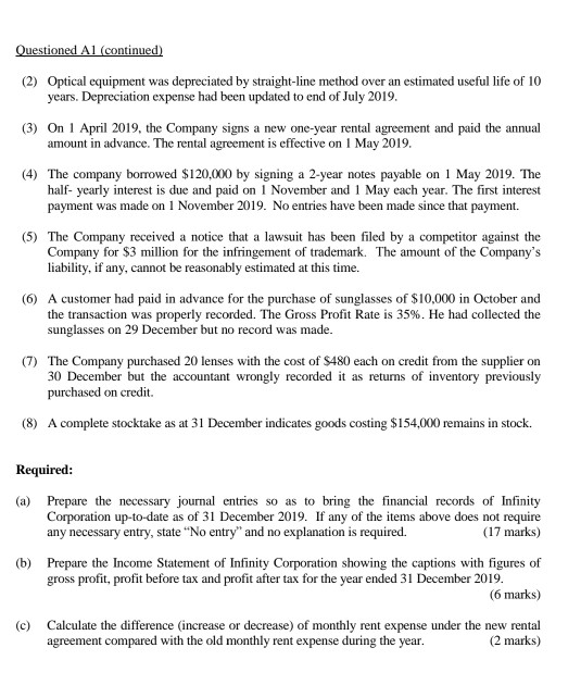 section in the answer sheet. Explanations of the journal entries are not
