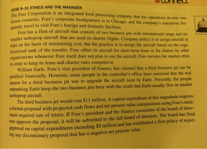  Could you please the three requirements for this case? WELL CASE