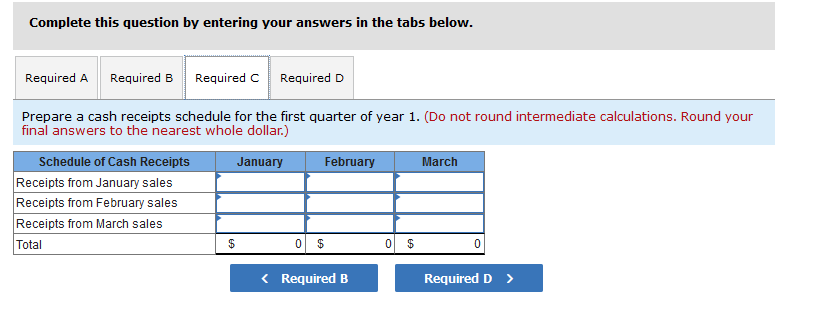 pointers over the Internet. Baird expects sales in January year 1 to
