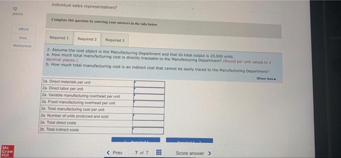 When it produces and sells 20,000 units, its average costs per unit