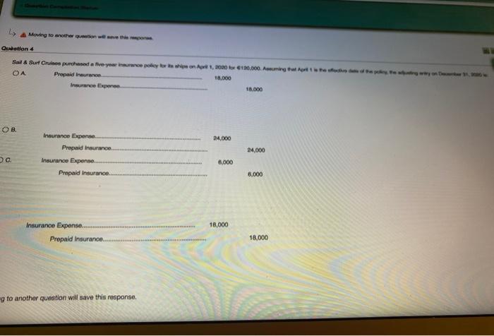 and recorded as liabilities before they are earned. OC, cared and already