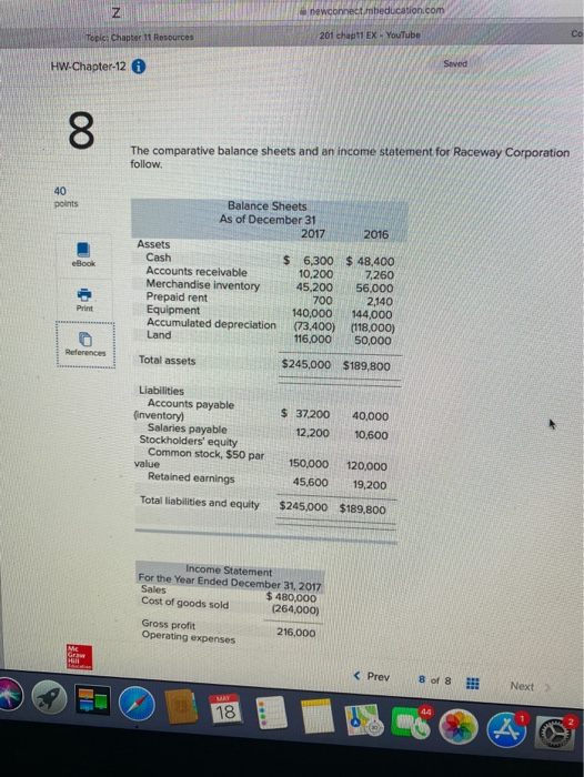 Z newconnecteducation.com Co Topic: Chapter 11 Resources 201 chapt1 EX -