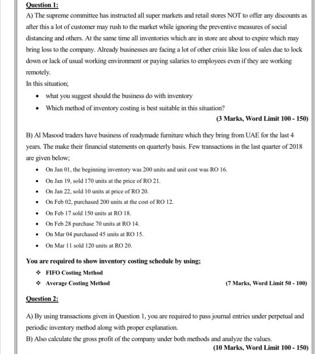 are required to pass journal entries under perpetual and periodic inventory method