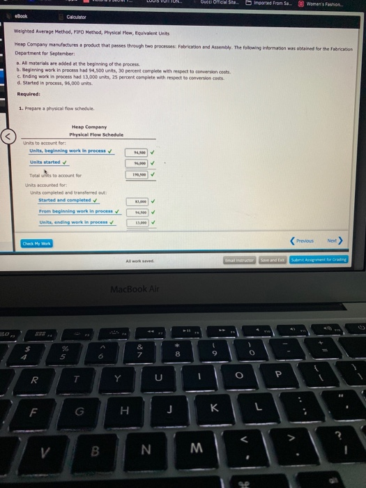  I need the answer for conversion costs, and can yiu show