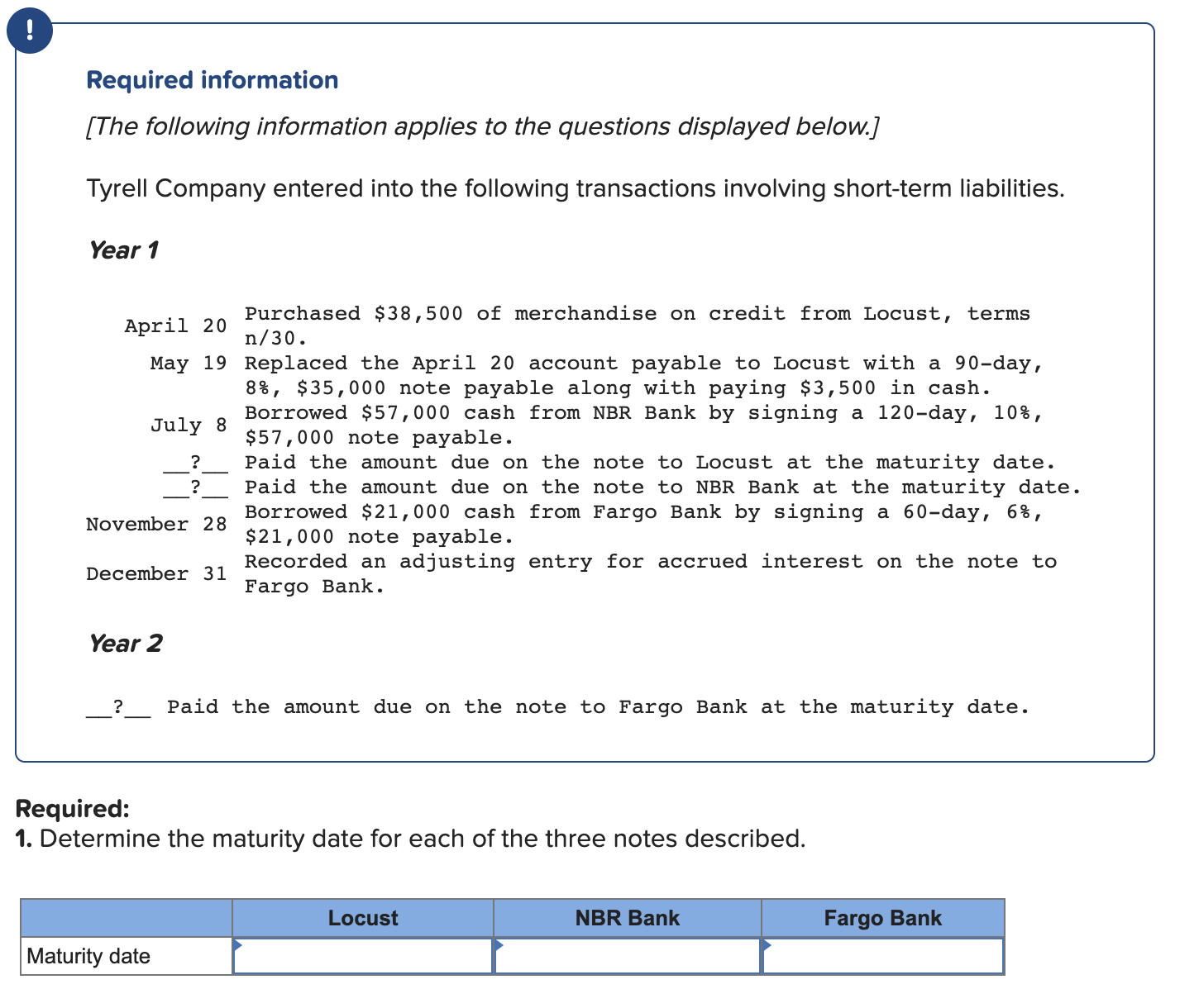  3. Determine the interest expense recorded in the adjusting entry at