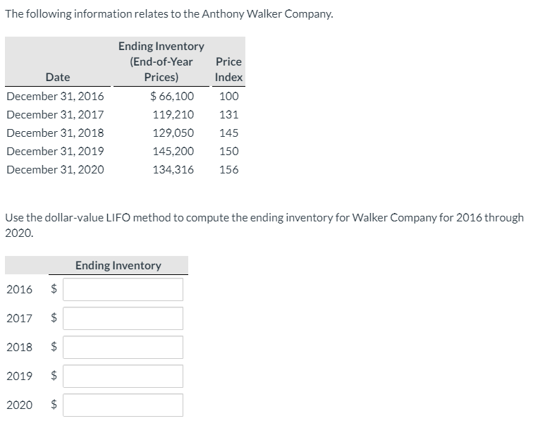 Type or paste question here The following information relates to the Anthony
