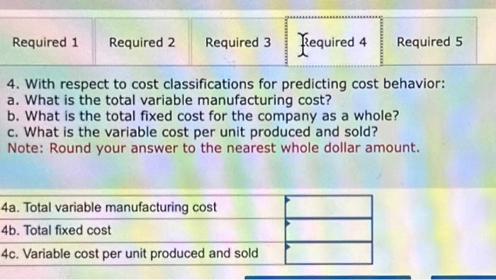 variable cost per unit produced and sold? Note: Round your answer to