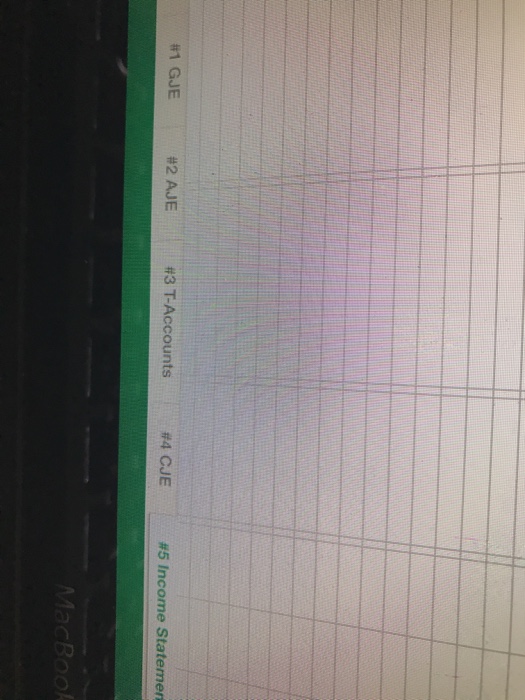 Click on the #3T Accounts tab, review the names of the accounts