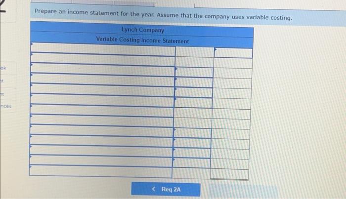 Variable manufacturing overhead $1 Variable selling and administrative 51 Fixed costs per