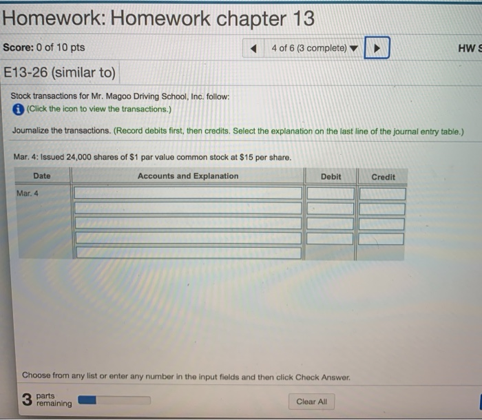 following stockholders' equity on November 30: PF (Click the icon to view