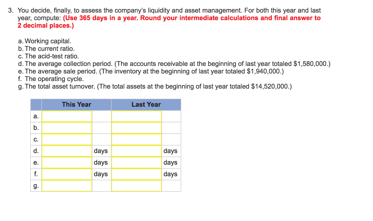 company's financial statements for the last two years are as follows: Lydex