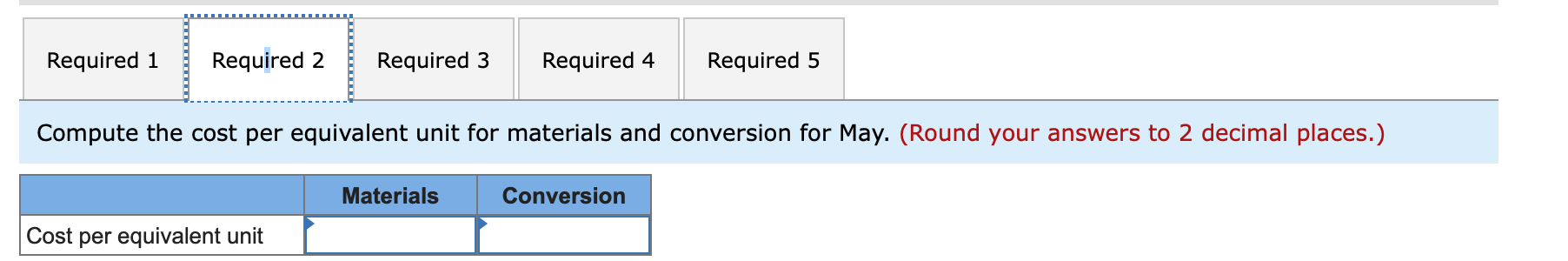 prior to completion. Information on work in the first department, Cooking, is
