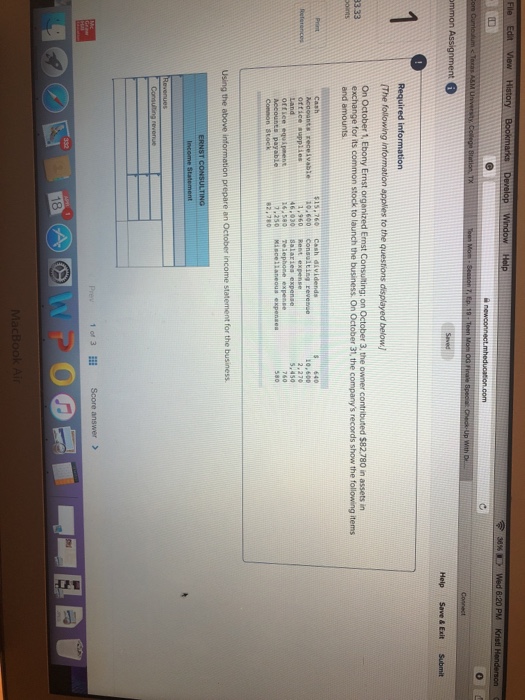  Help Save & Exit Submit (The following information applies to the