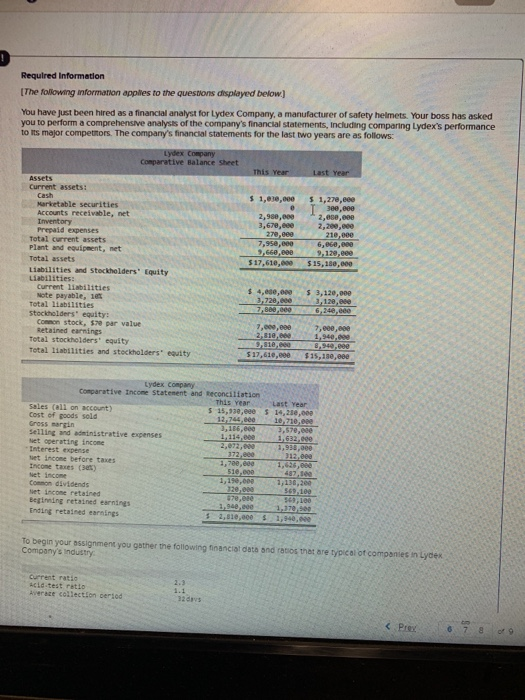 been hired as a francia altfor Lydex Company, a manufacturer of safety