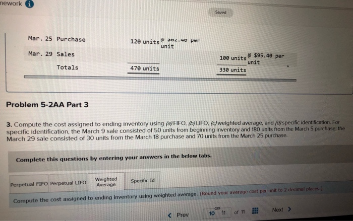 P3 The following information applies to the questions displayed below.) Warnerwoods Company