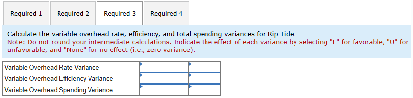 \"None\" for no effect (i.e., zero variance). Calculate the fixed overhead spending