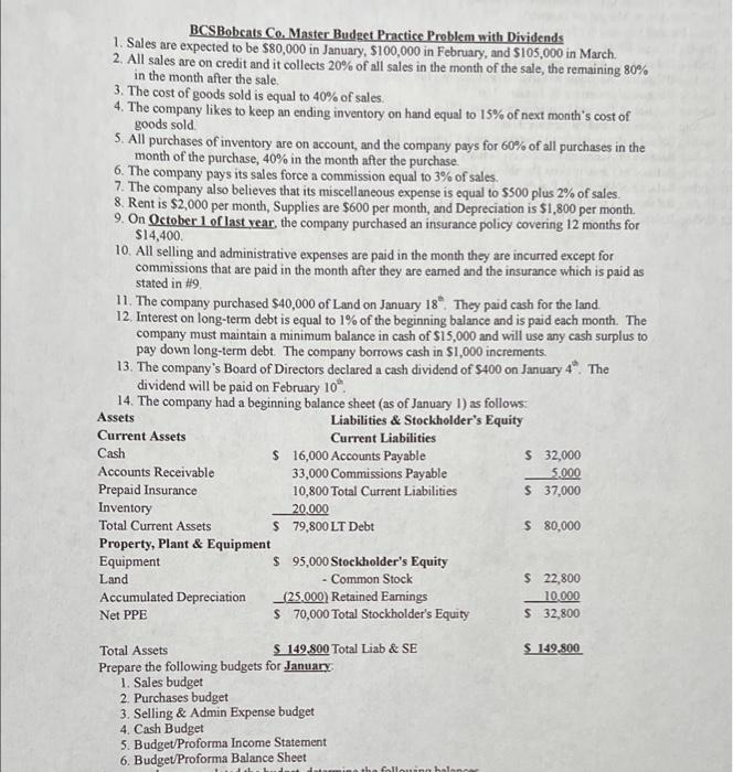 please answer all parts ! answer question 4) prepare a cash budget