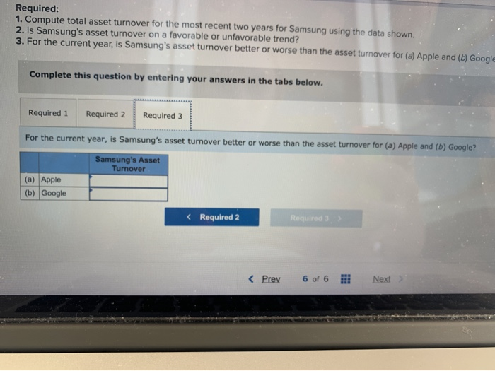 Current Year W 301,752,090 239,575,376 Samsung Prior Year w 262,174,324 201,866, 745