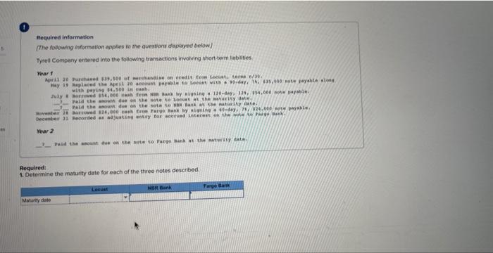 all considered one problem... thank you ! Required information (The following infiarmation