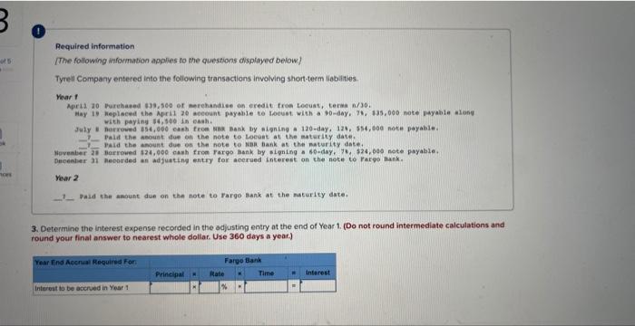 transactions involving ahocterm labbitios. Vear 4 with paring \$4.500 in eash. hear