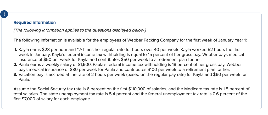 A. Compute the gross pay for Kayla for the first week