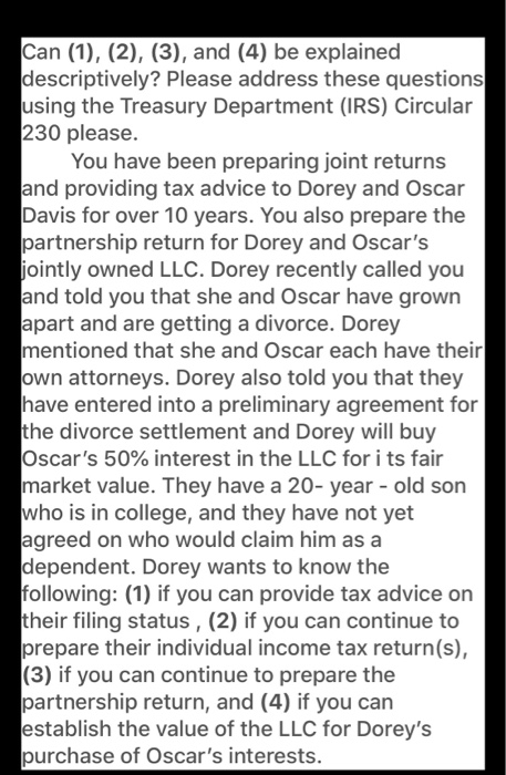  Can (1), (2), (3), and (4) be explained descriptively? Please address
