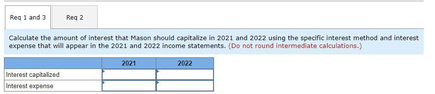 Problem 10-9 (Algo) Interest capitalization; specific interest method [LO10-7] On January 1,