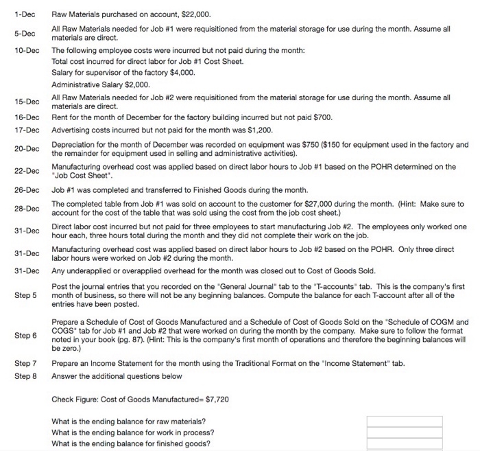 Inc. This is the first month of operations. The company designs and