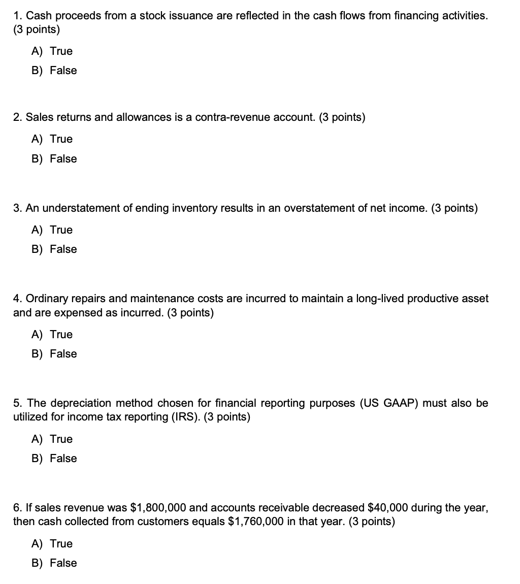  This is one question. PLEASE answer them all. 1. Cash proceeds
