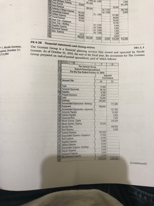  Accounting 26e Problems : Series B - PR 4-2B al 3