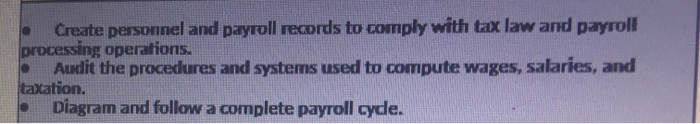 Complete Payroll Process: As you complete the process on the second
