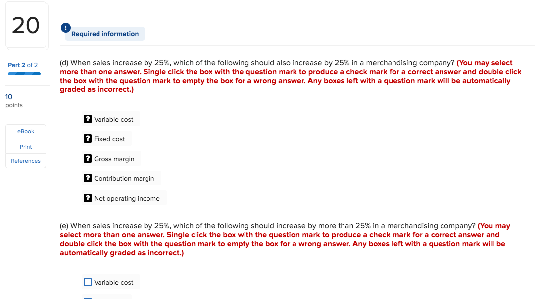 28,000 4 eBook Variable costs 5 Print Cost of goods sold $
