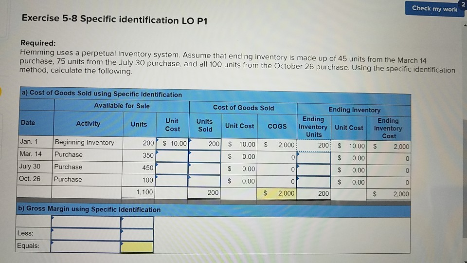 following information applies to the questions displayed below. Hemming Co. reported the