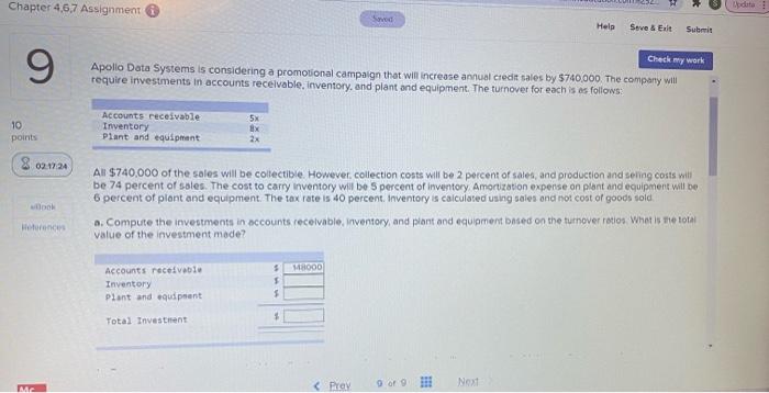  plz help with the whole question if possible Chapter 4,67 Assignment