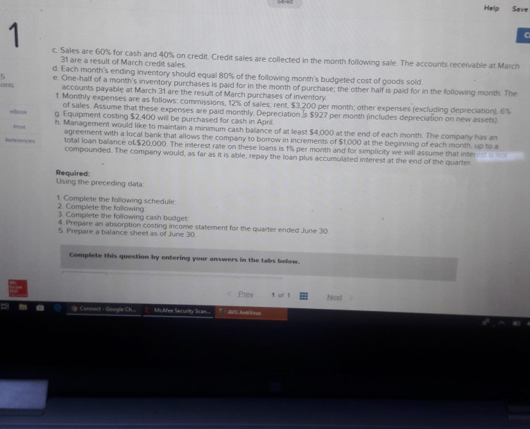 Shilow Company, a wholesale distributor of consumer goods: Cureent assets as of