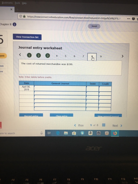 4 Sold merchandiae on credit to Jordan Clazk: aaued Sales s1ip 90