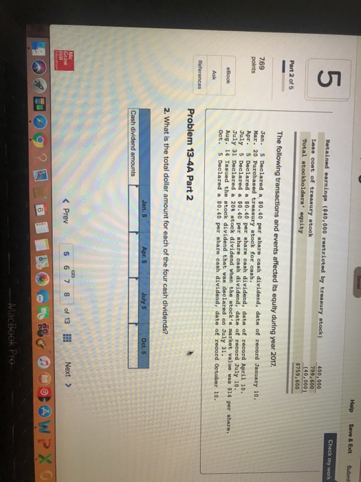 and 2017 year-end balance sheets follow. stock-$5 par value, 100,000 shares Part