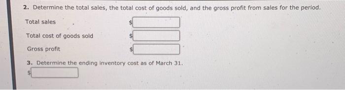are as follows: Number of Units Date Transaction Per Unit Total Jan.