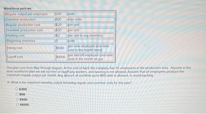  The plan runs from May through August. At the end of