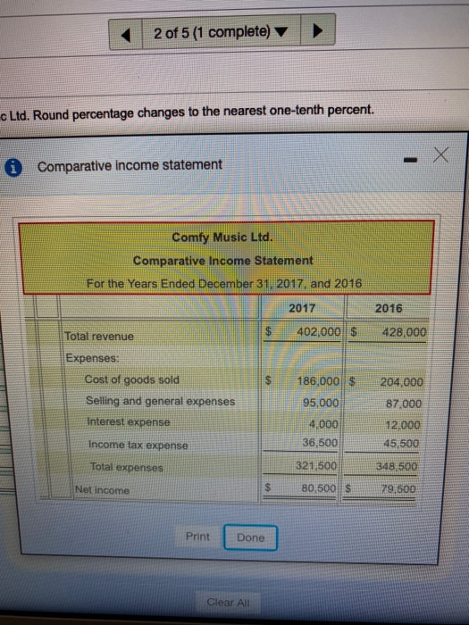 the question carefully and answer it completely. Thanks. Prepare a horizontal analysis