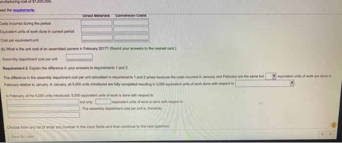 or direct materials and conversion costs 4. fill in the blank with