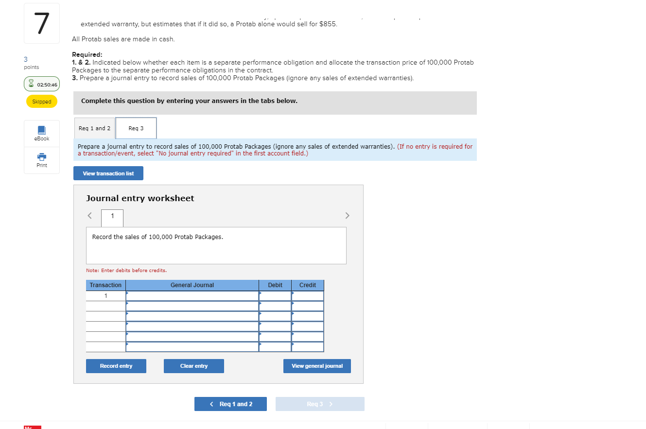 sales price of a Protab Package includes the following: points 2 02:51:06